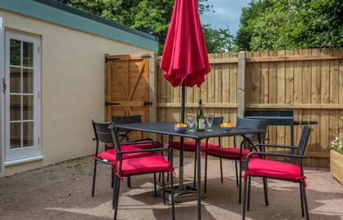 Outdoor Patio area at Vicarage Cottage